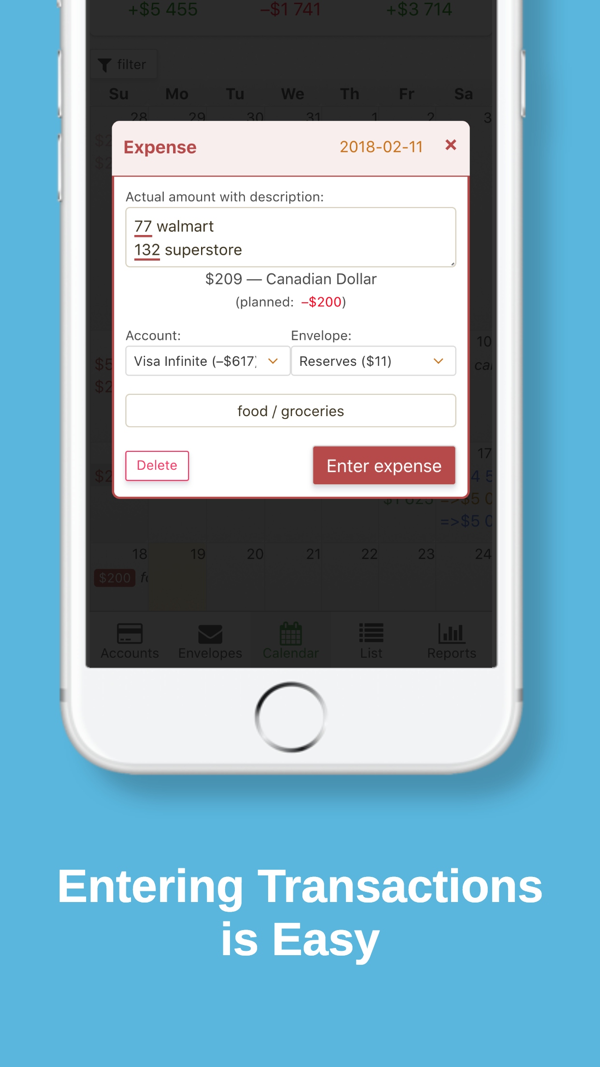 Mobile transaction form