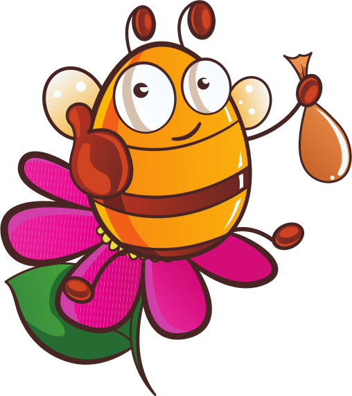 Bee with honey